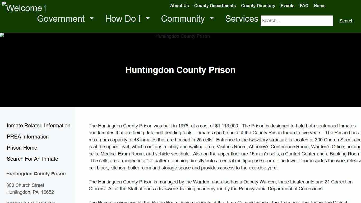 HuntingdonCounty - Prison