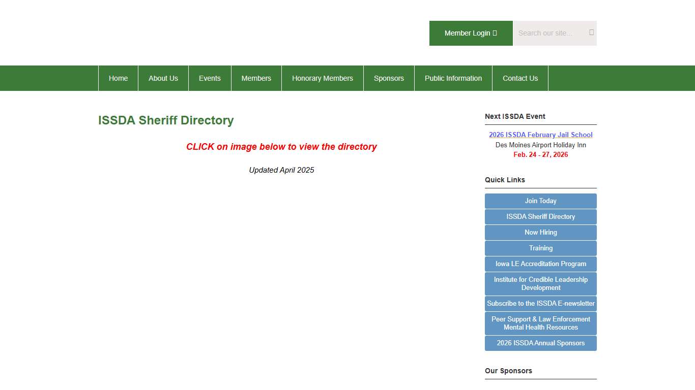ISSDA Sheriff Directory